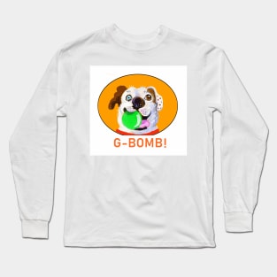 G-BOMB STAFFY CARTOON ORANGE Long Sleeve T-Shirt